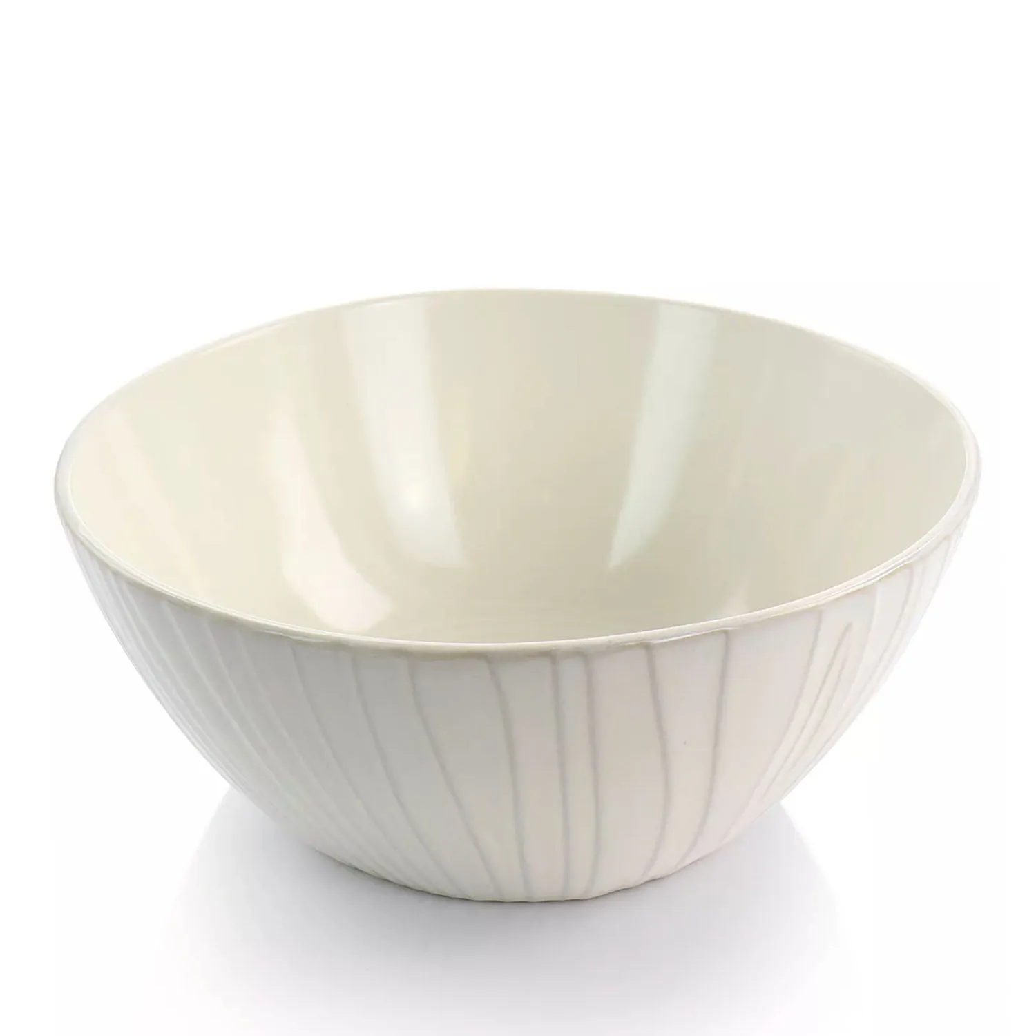 523-8856, MST Faux Bois 9.85" Bowl-White Rnd-wood