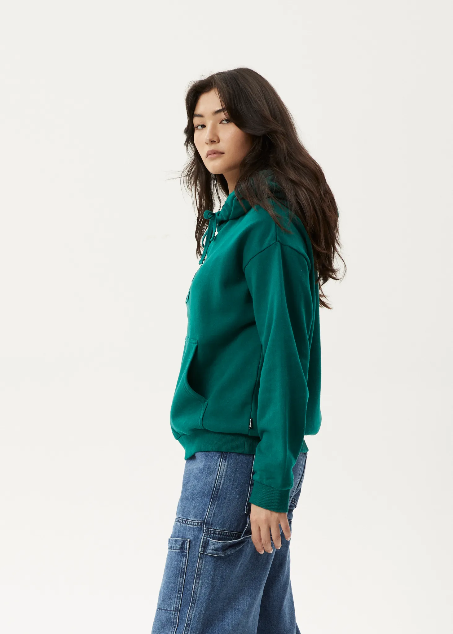 AFENDS Womens Blossom - Pull On Hood - Pine