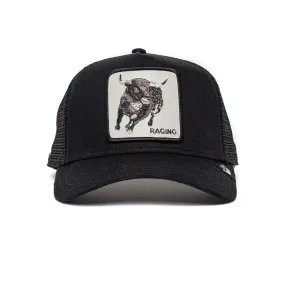 Animal Trucker Cap - Raging Bull - Black