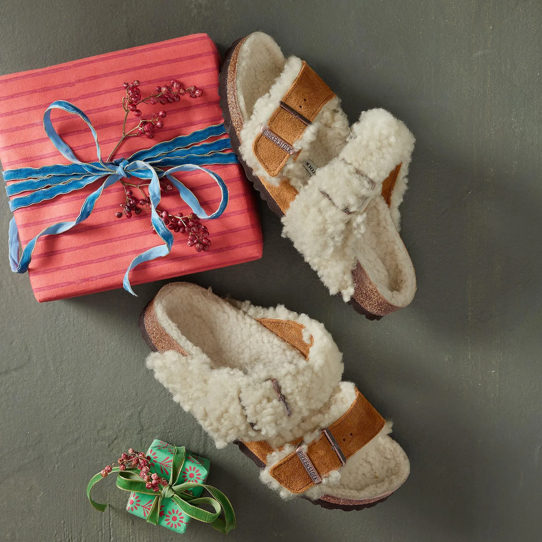 Arizona Shearling Teddy Sandals