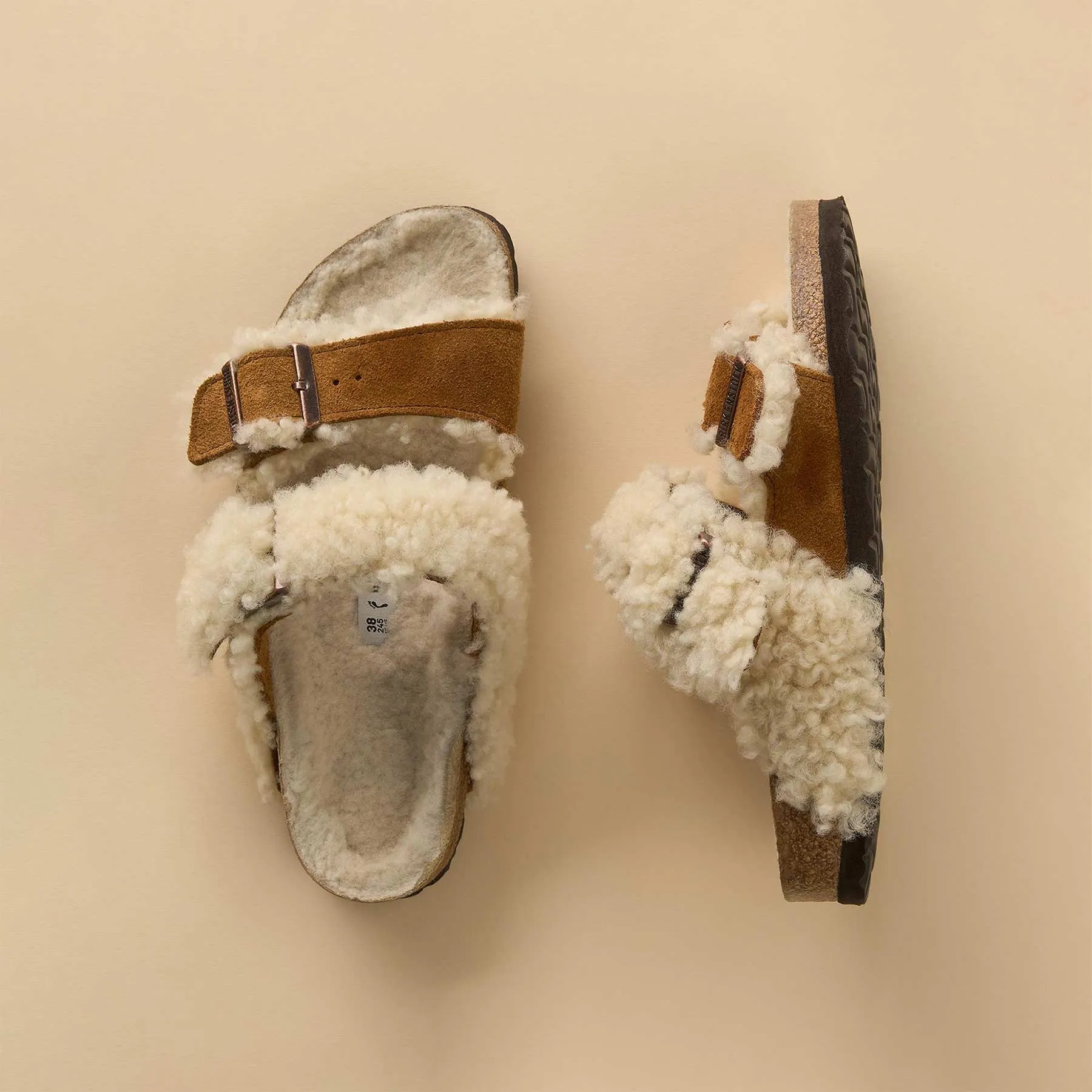 Arizona Shearling Teddy Sandals