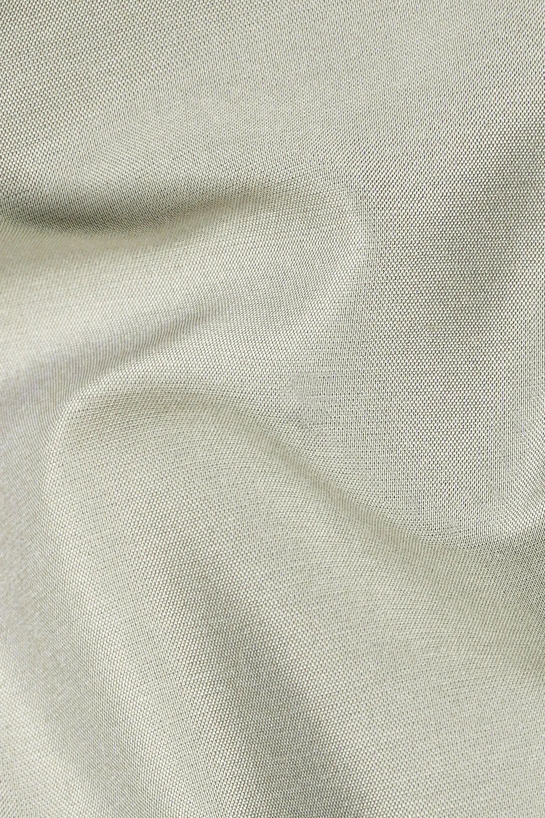 Artichoke Green Subtle Sheen Viscose Pajama F-8919