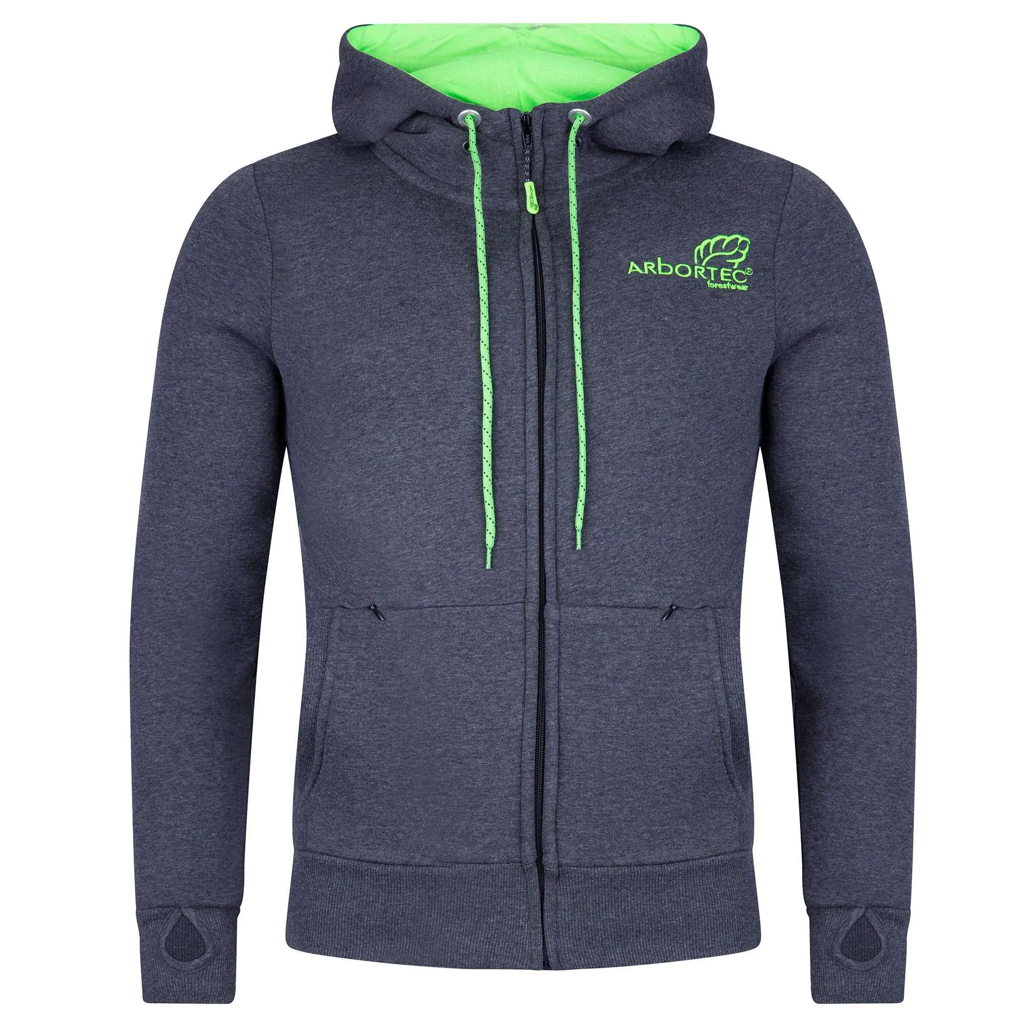 AT5020 Arbortec Zip Hoodie PYL - Charcoal Grey