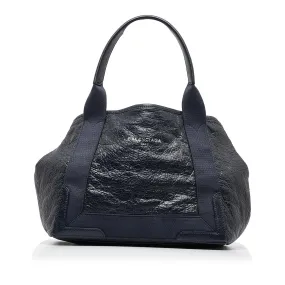 Balenciaga Navy Cabas S Tote (SHG-LSMOX8)