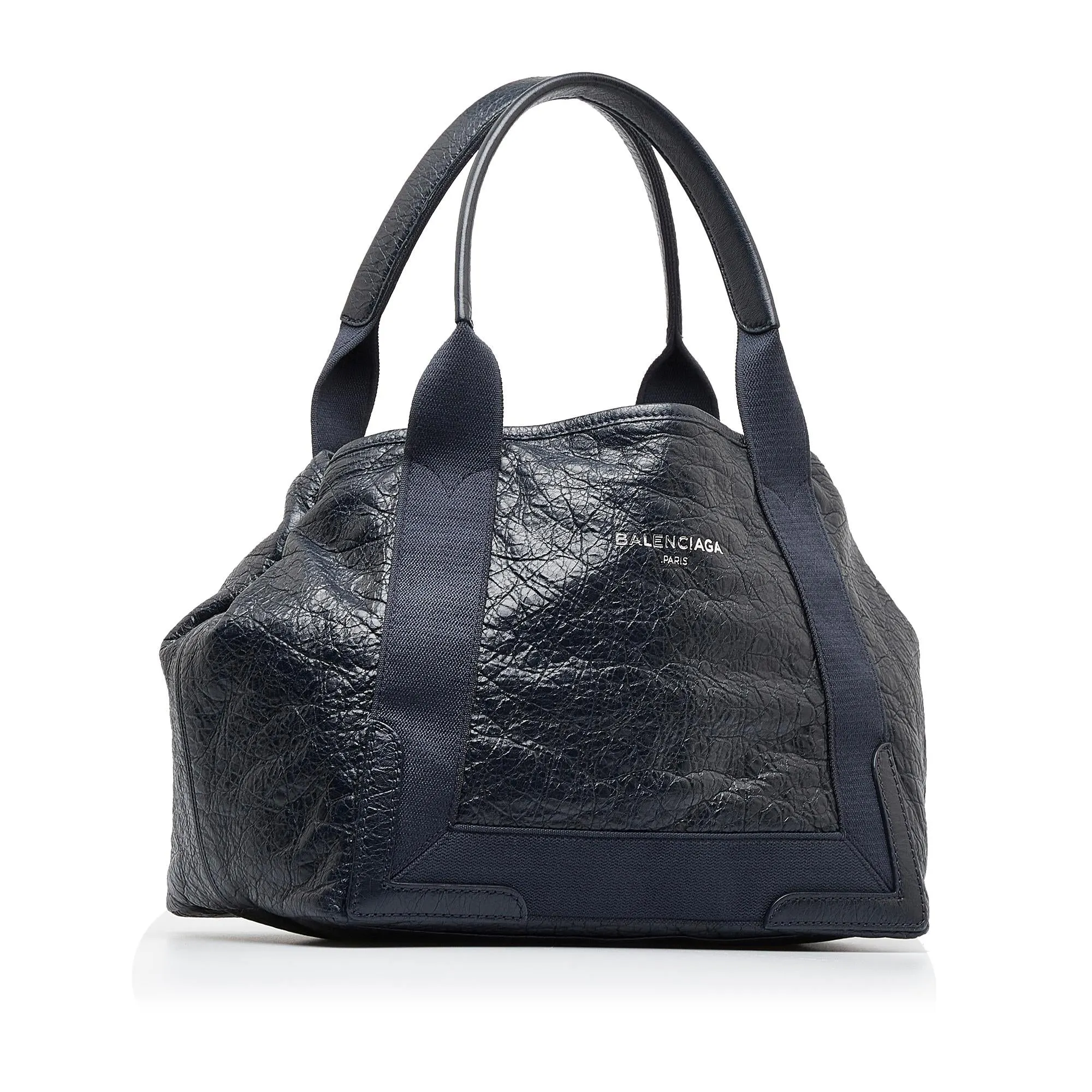 Balenciaga Navy Cabas S Tote (SHG-LSMOX8)