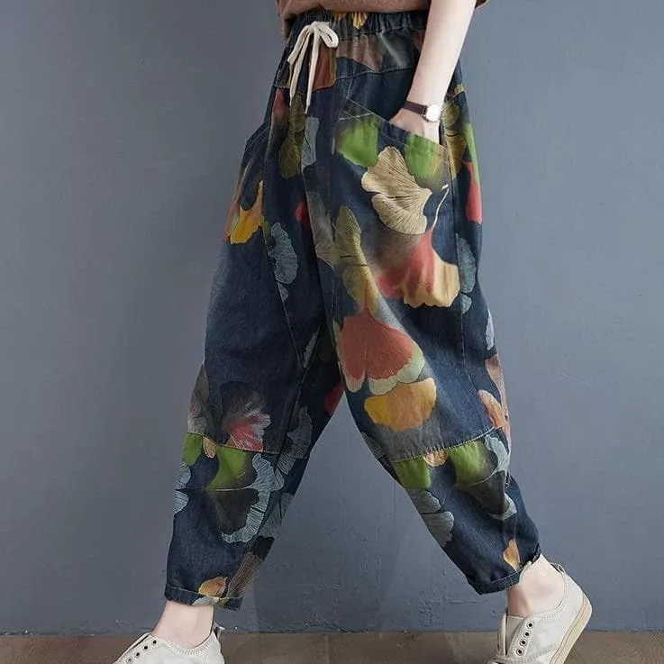 Balloon Pants With Colorful Print