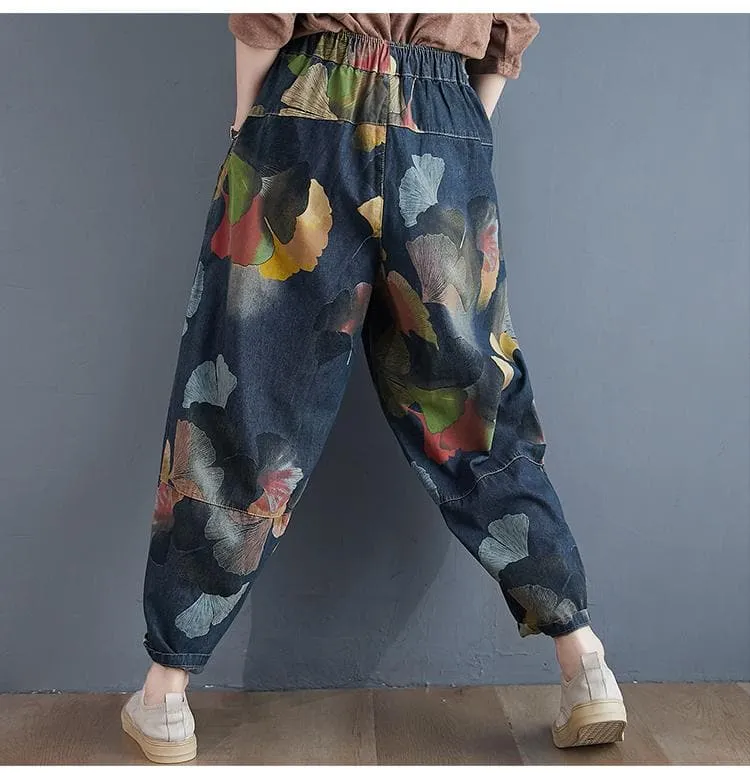 Balloon Pants With Colorful Print