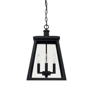 Belmore - Coastal Outdoor Hanging Lantern - Black