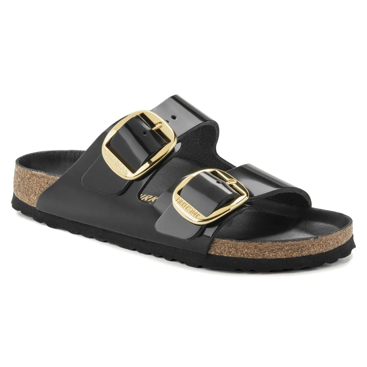 Birkenstock Women's Arizona Big Buckle High Shine Black Leather