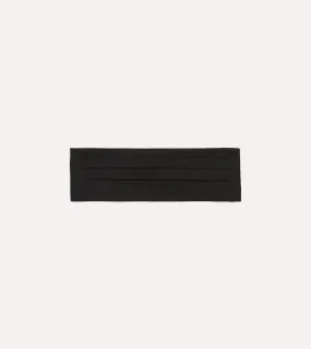 Black Silk Faille Cummerbund