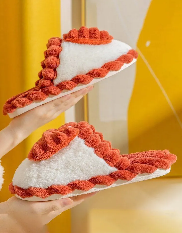 Bow-knot Fuzzy Comfy Indoor Slippers for Women