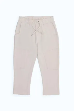 Boys Beige Pull-On Trouser