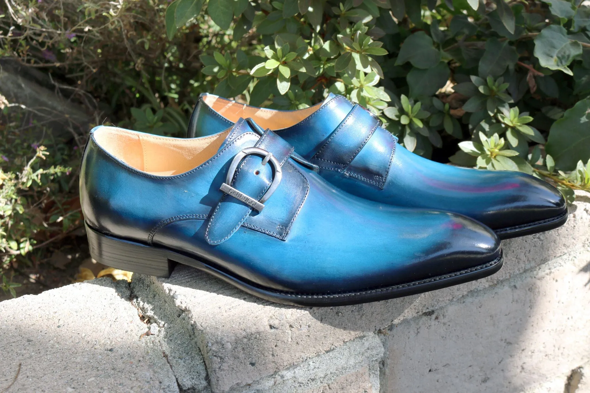 Calfskin Monkstrap Blue