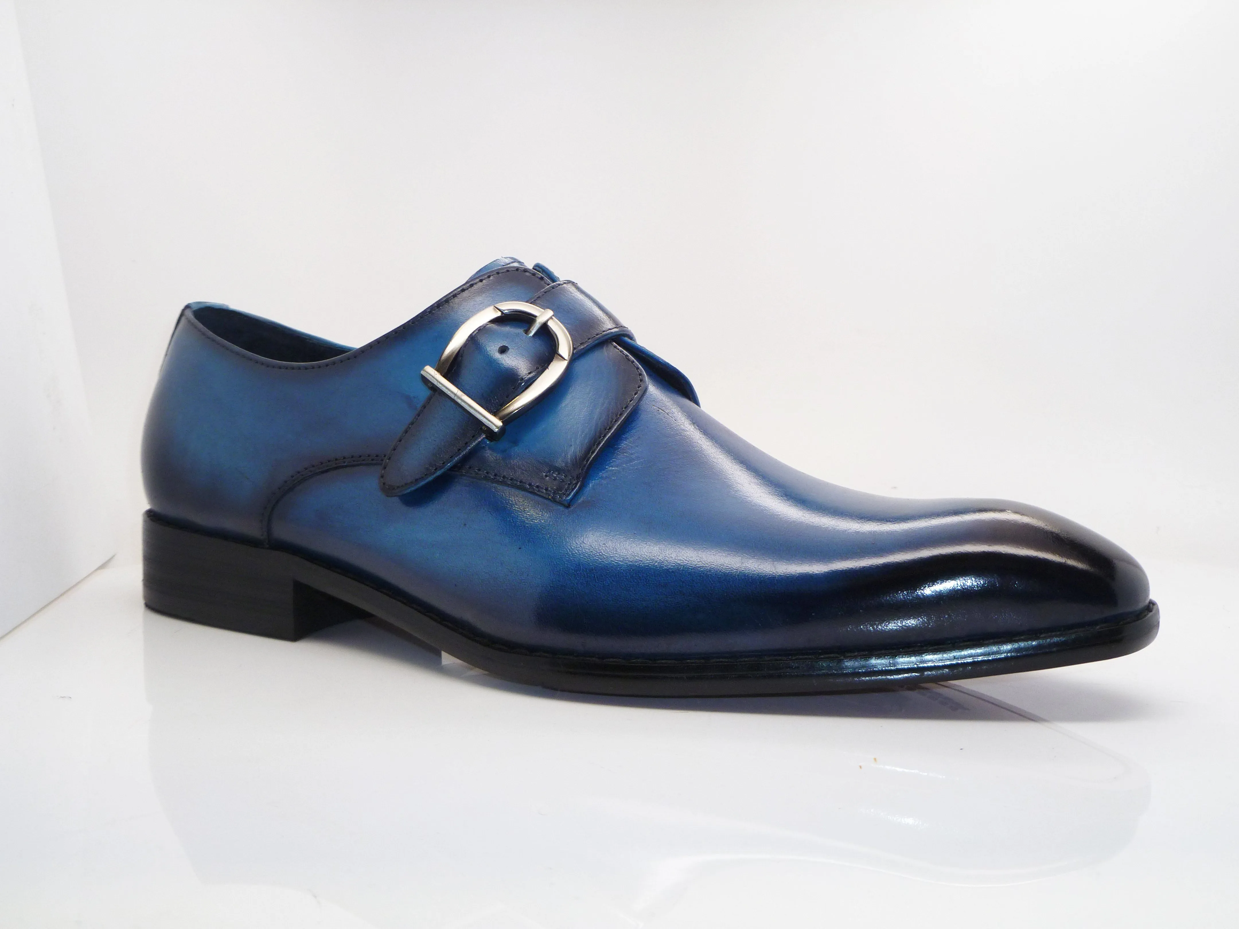 Calfskin Monkstrap Blue