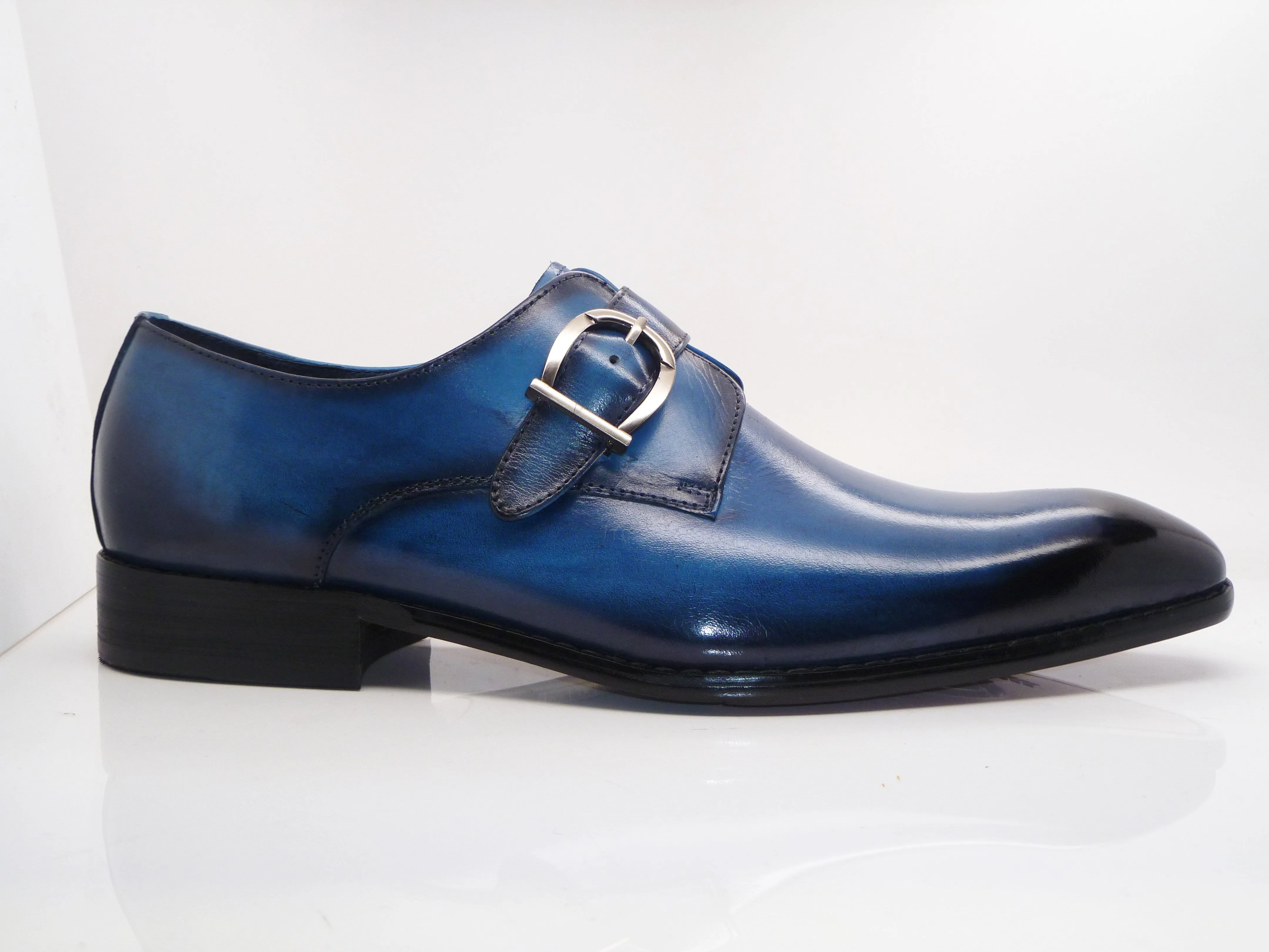 Calfskin Monkstrap Blue