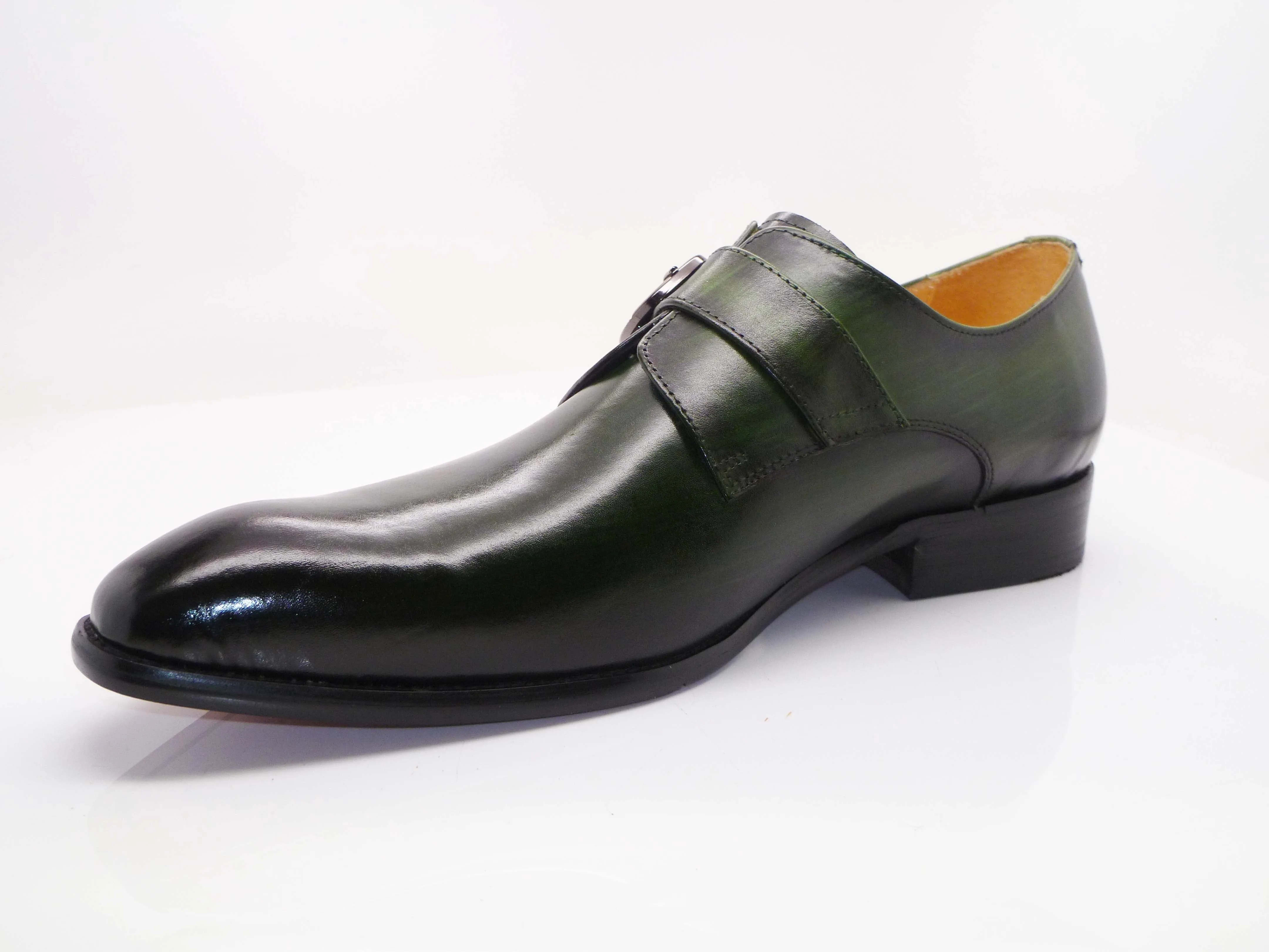 Calfskin Monkstrap Olive