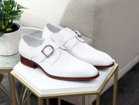 Calfskin Monkstrap White