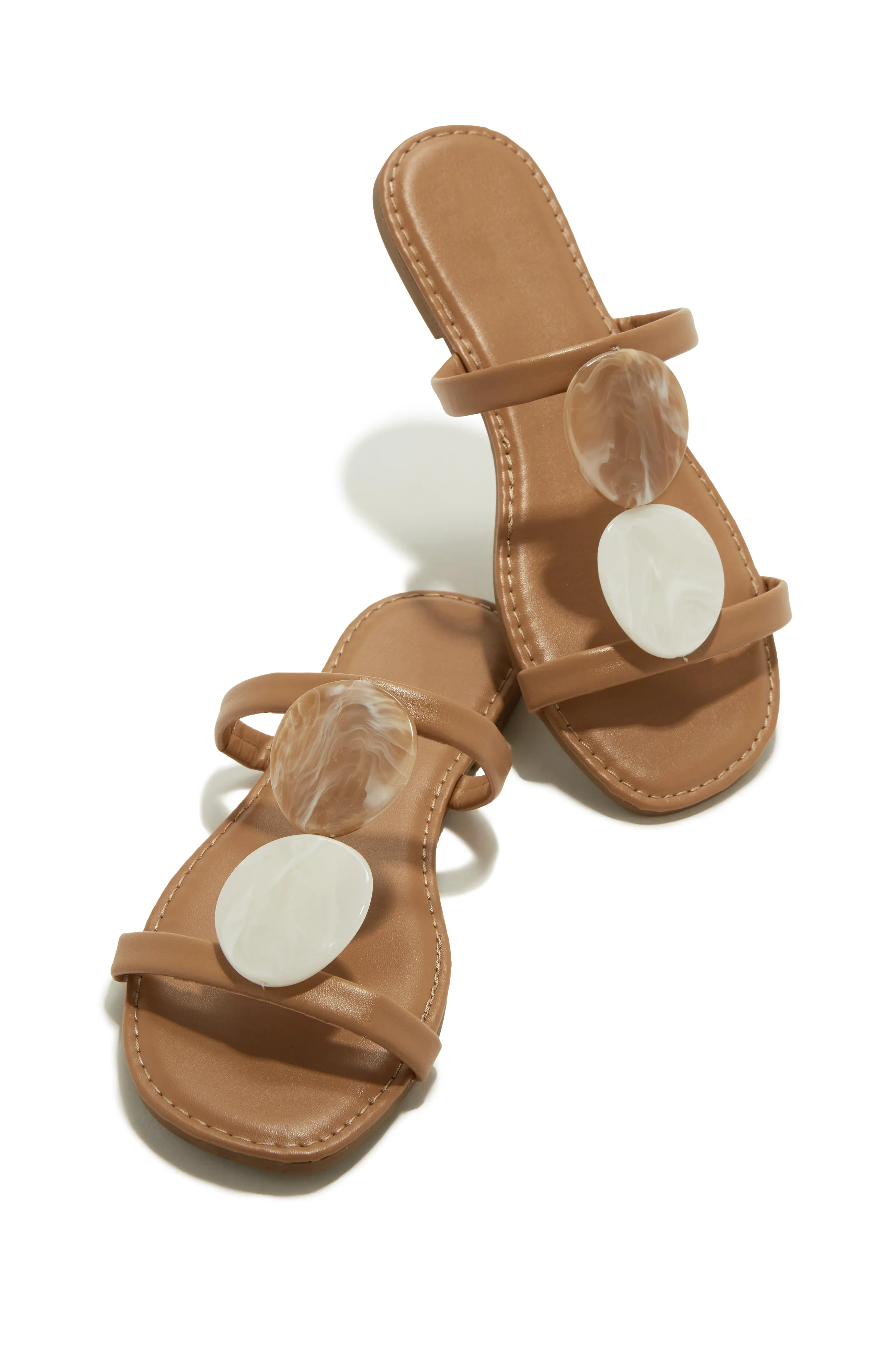 Cancun Beach Slip On Sandals - Nude