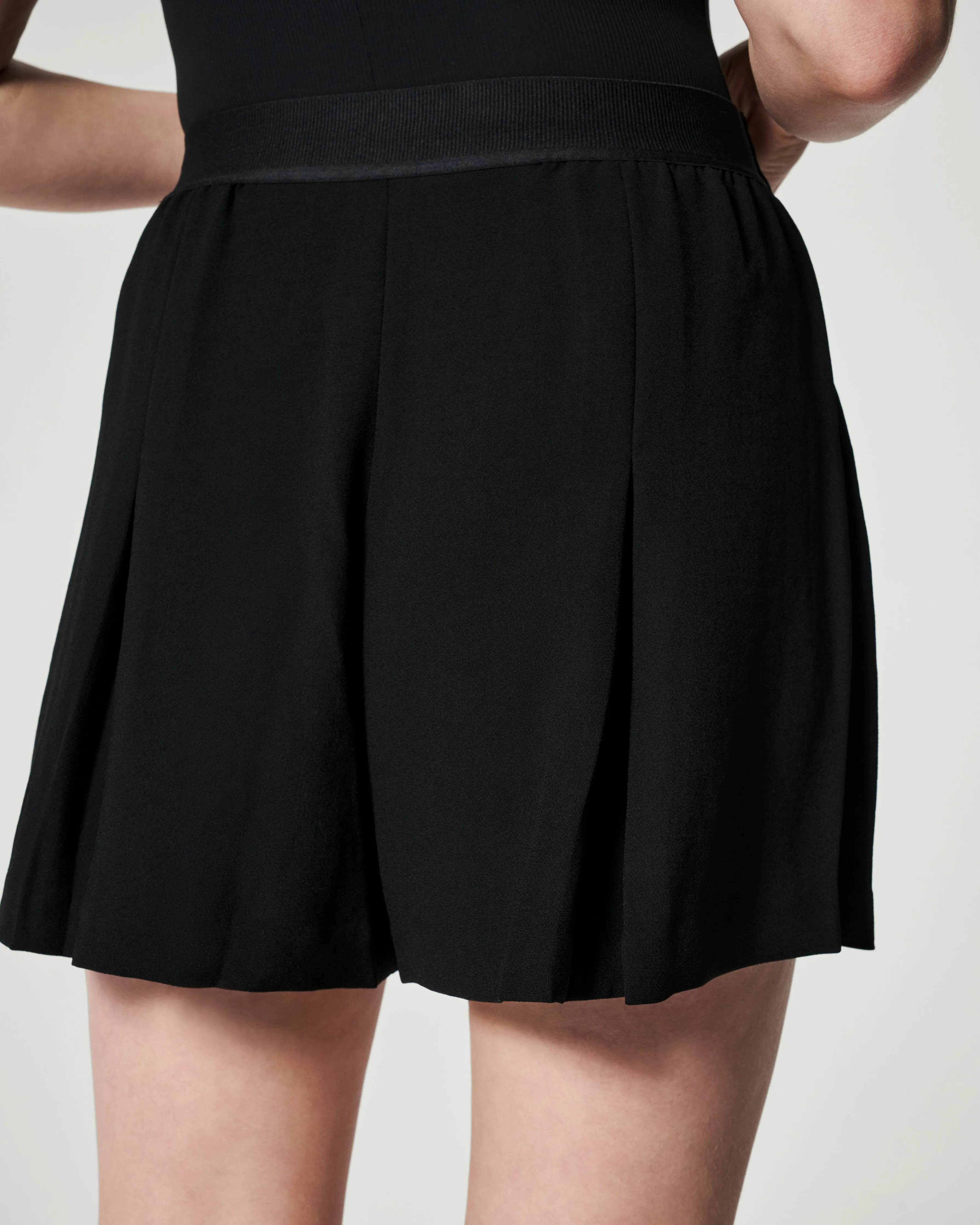 Carefree Crepe Pleated Short