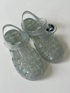 Clasica crystal multi clear glitter jellie sandal