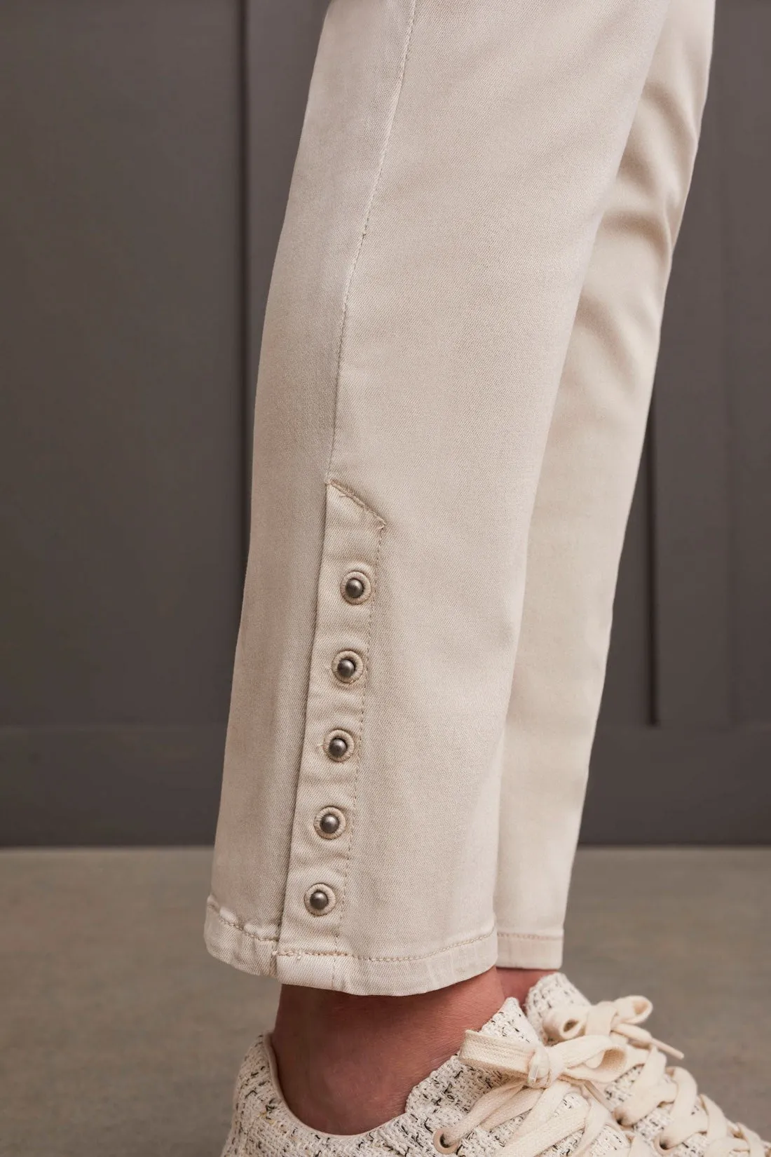 COMFORT STRETCH PULL-ON ANKLE PANT-Frostgrey