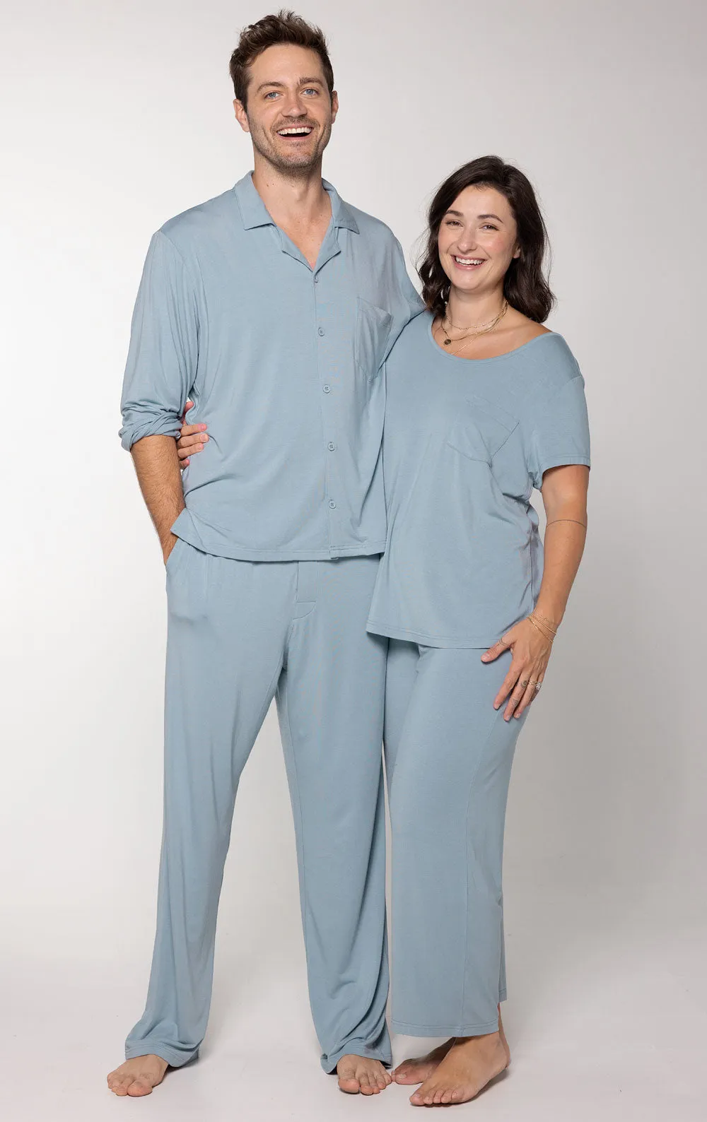 Consciously Cozy Short Sleeve Capri Pajama - Couples