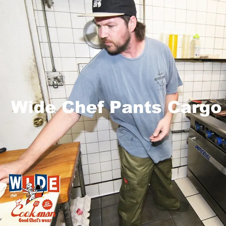 Cookman Wide Chef Pants Cargo - Olive