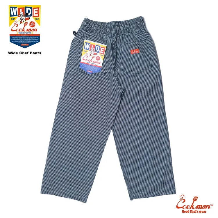 Cookman Wide Chef Pants - Hickory : Navy