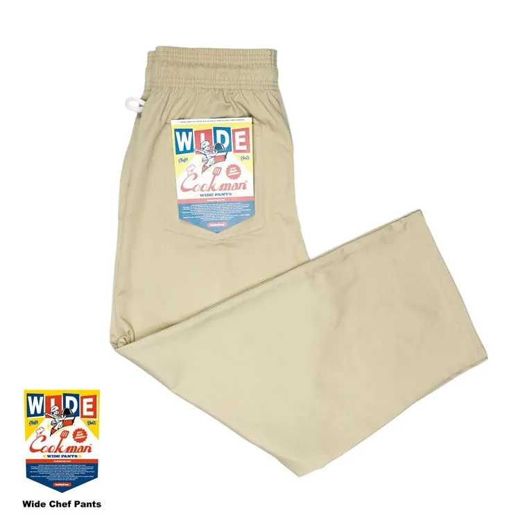 Cookman Wide Chef Pants - Sand