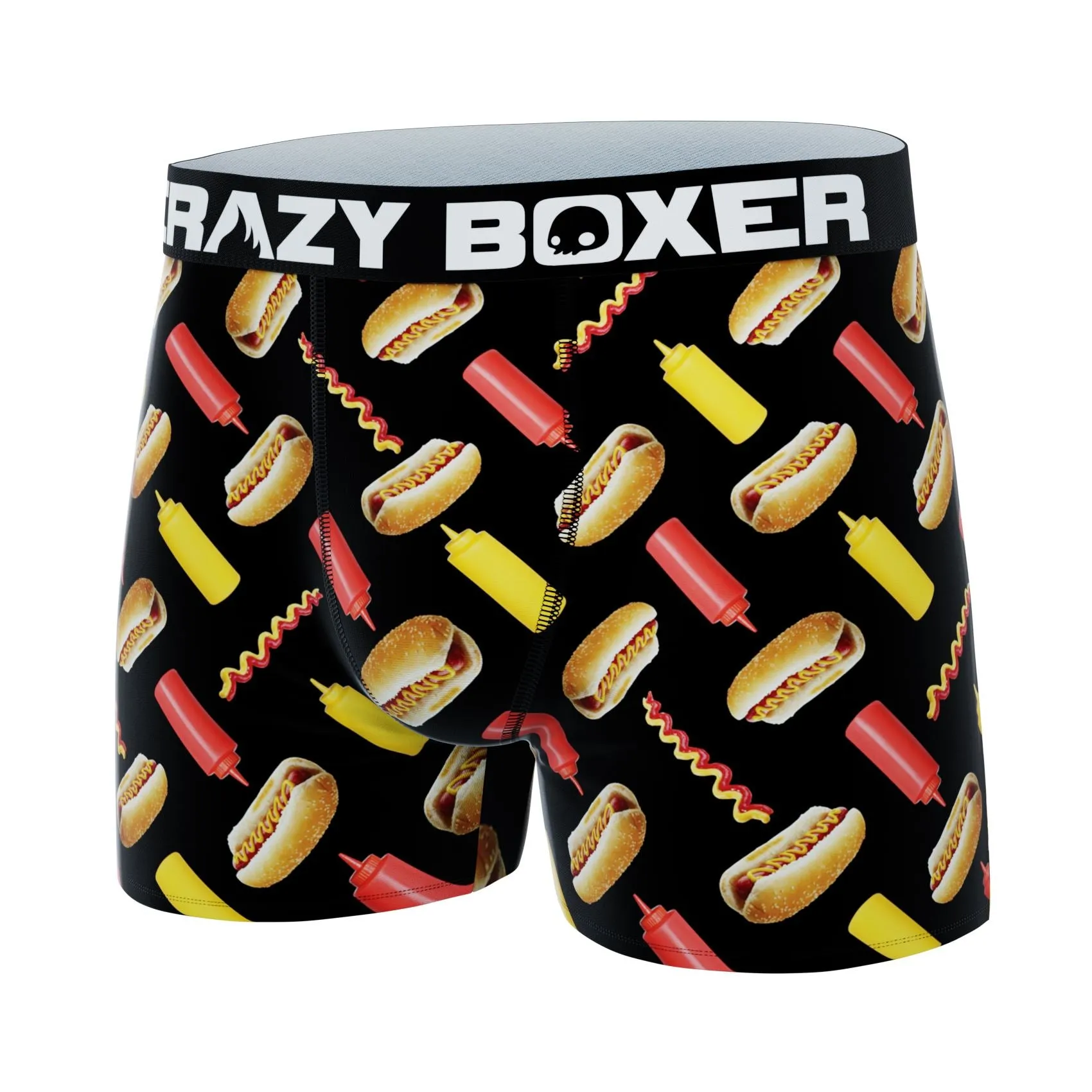 CRAZYBOXER Men's Hot Dog All Star Boxer Briefs