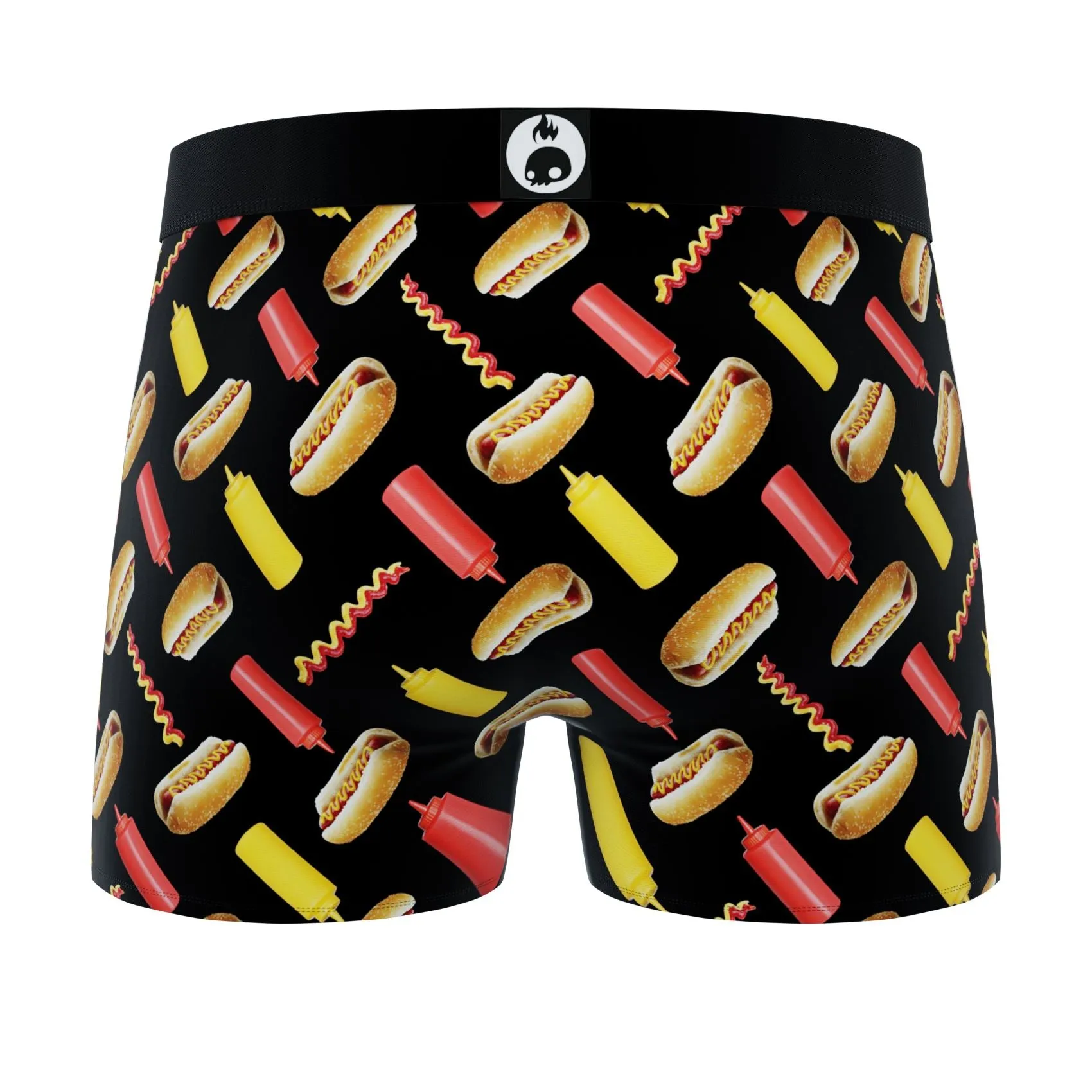 CRAZYBOXER Men's Hot Dog All Star Boxer Briefs