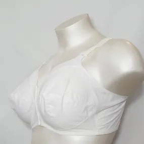 Exquisite Form 530 Front Close Poiny Bullet Wire Free Bra 40C White NEW WITH TAGS