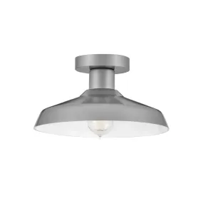 Forge Coastal Outdoor Flush Mount - Antique Brushed Aluminum