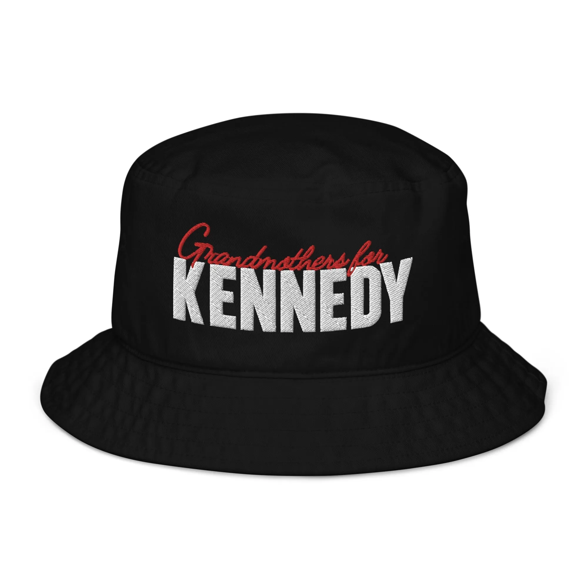 Grandmothers for Kennedy Embroidered Organic Bucket Hat