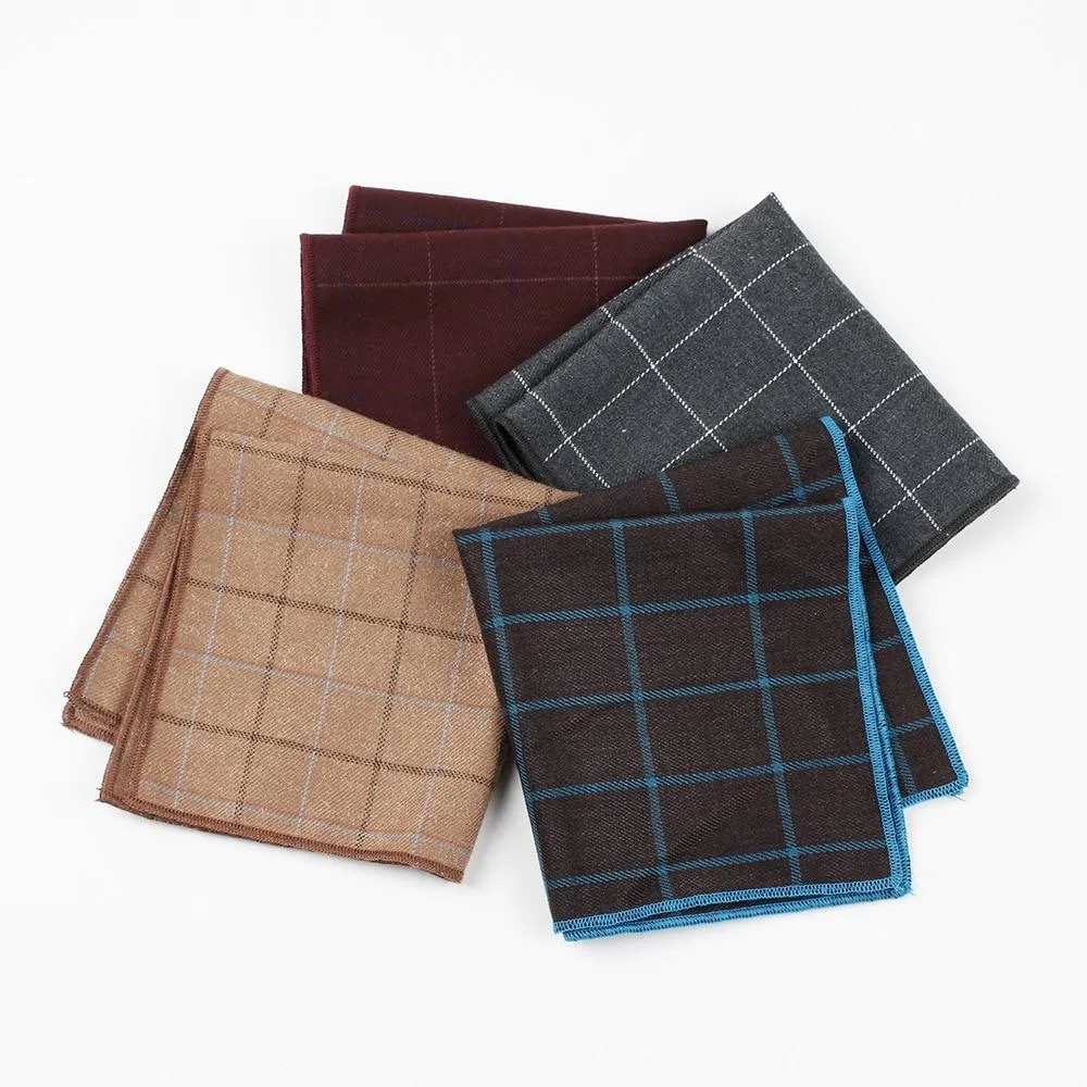 Graph Check Cotton Handkerchief