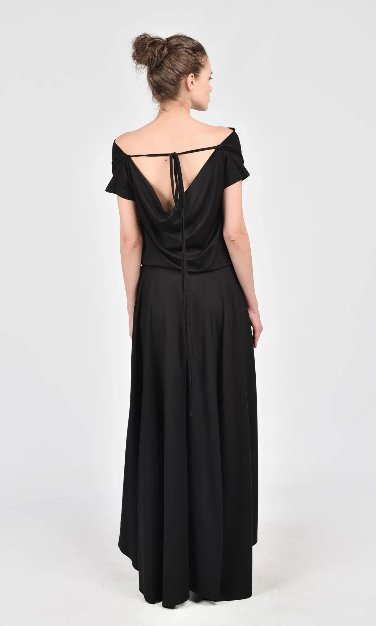 High Low Maxi Jersey Dress