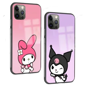 My Melody - Kuromi Aesthetic Matching Phone Glass Cases