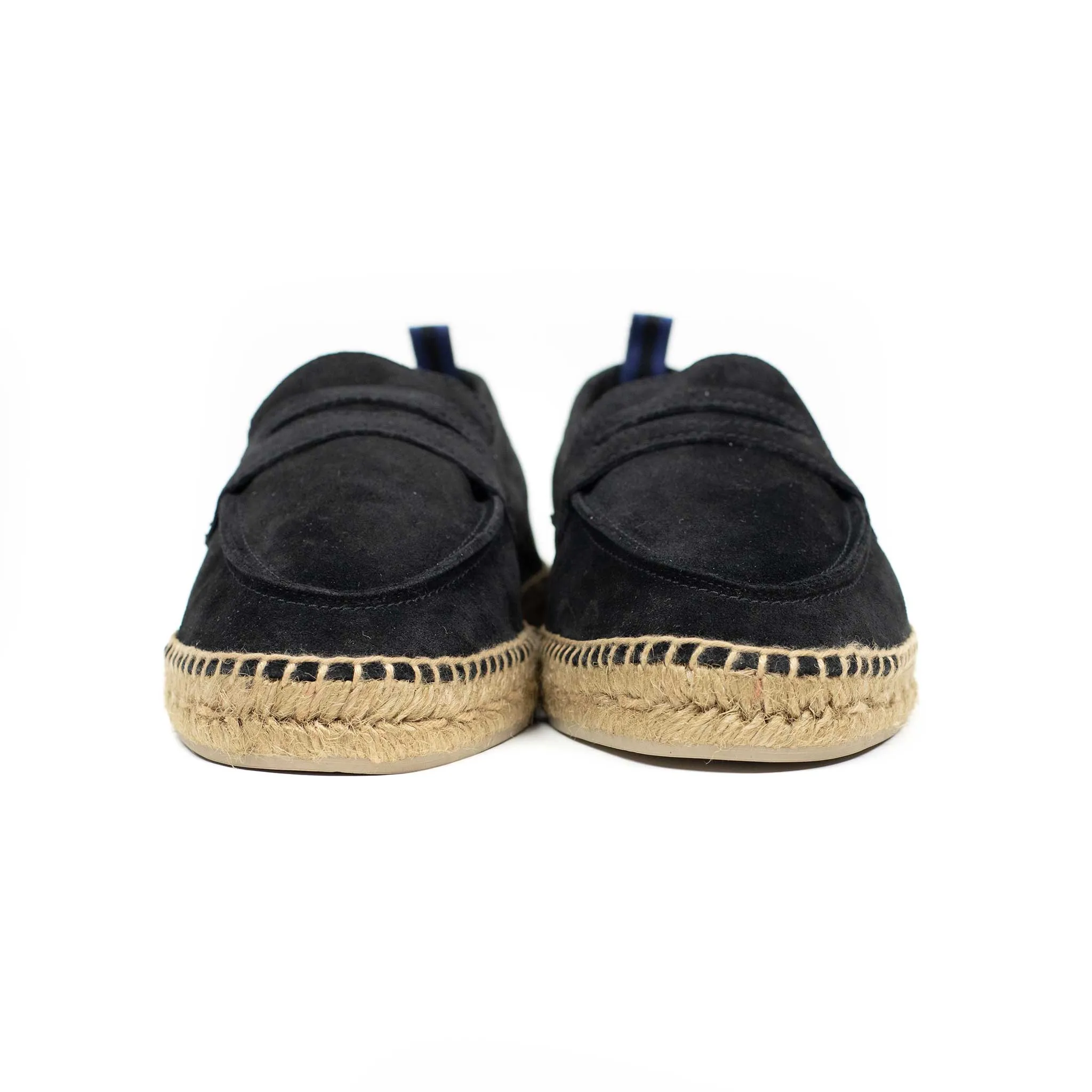 Nacho penny-loafer style espadrilles in black suede