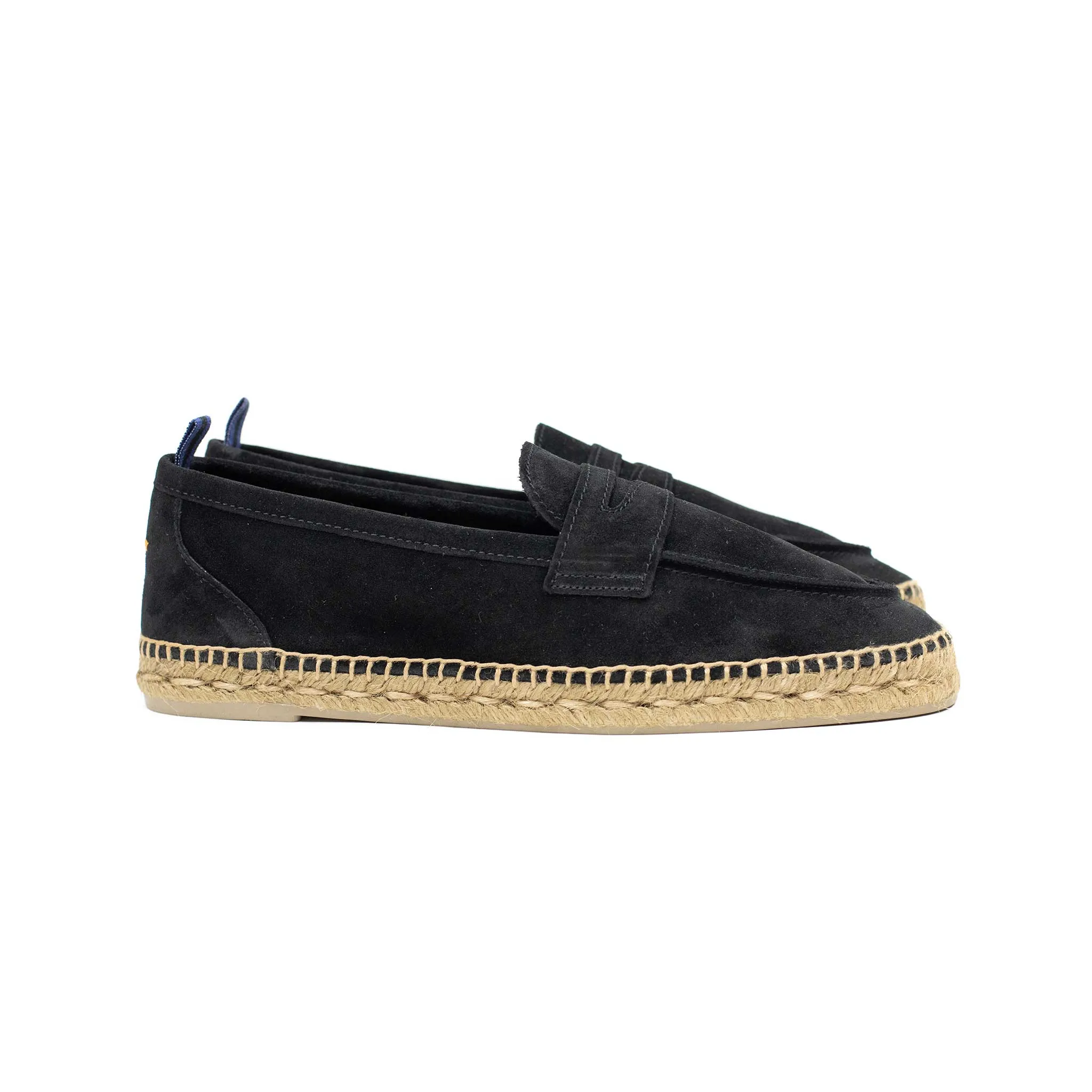 Nacho penny-loafer style espadrilles in black suede