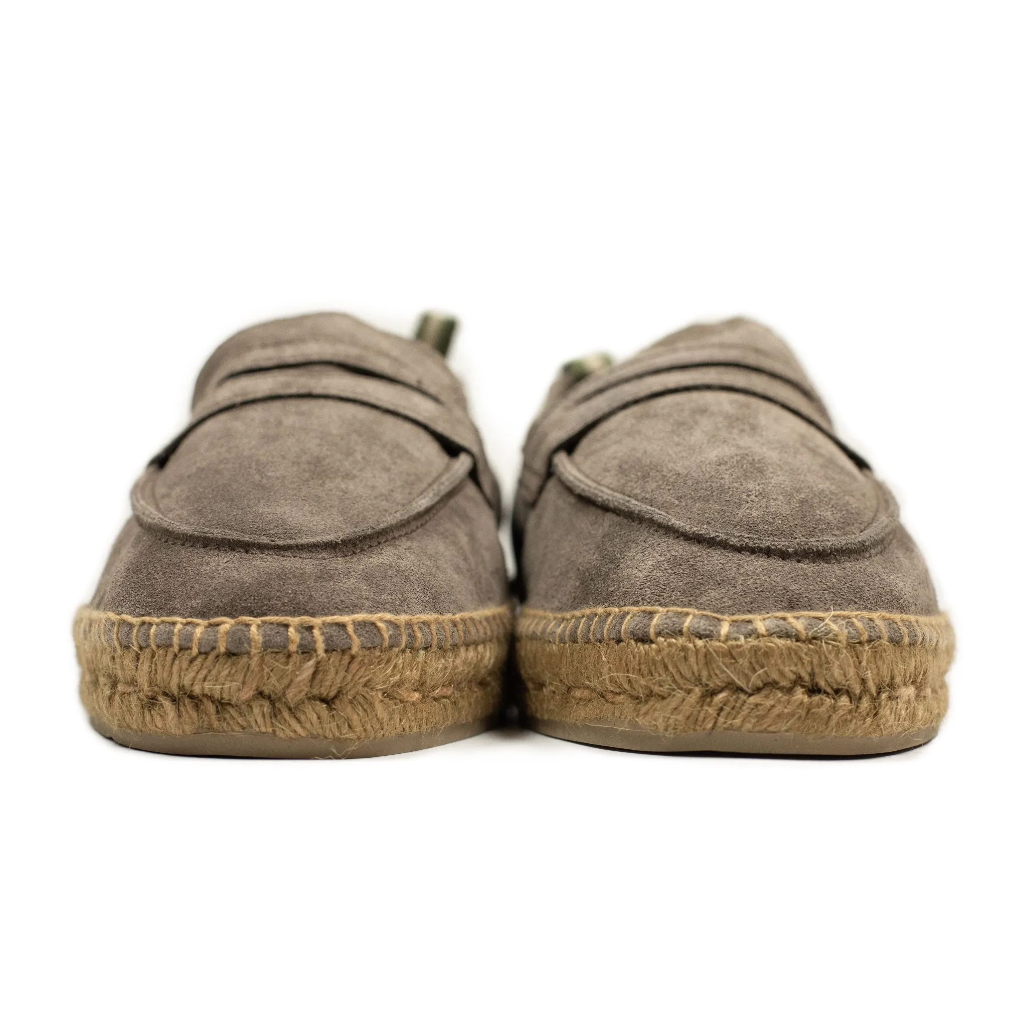 Nacho penny-loafer style espadrilles in taupe suede