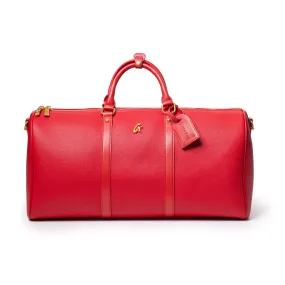 PEBBLE DUFFLE BAG RED