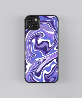 Purple Pattern Abstract Glass Phone Case Cover