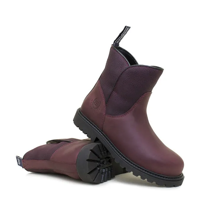 Quebec Waterproof Ankle Boots - Bordeaux