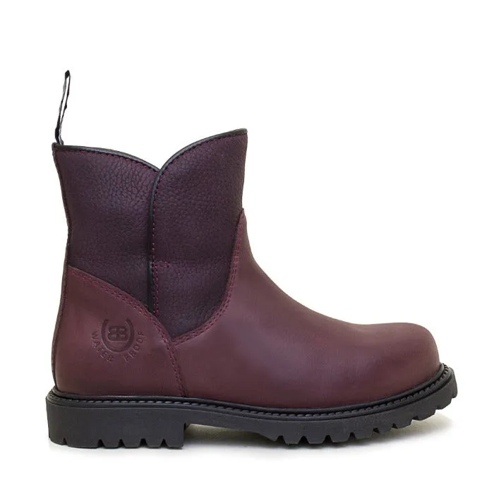 Quebec Waterproof Ankle Boots - Bordeaux