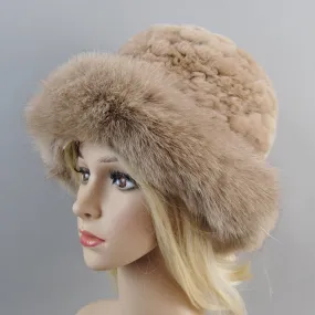 Rabbit and Fox Fur Bomber Hats for Women - Luxurious, Warm, and Fashionable