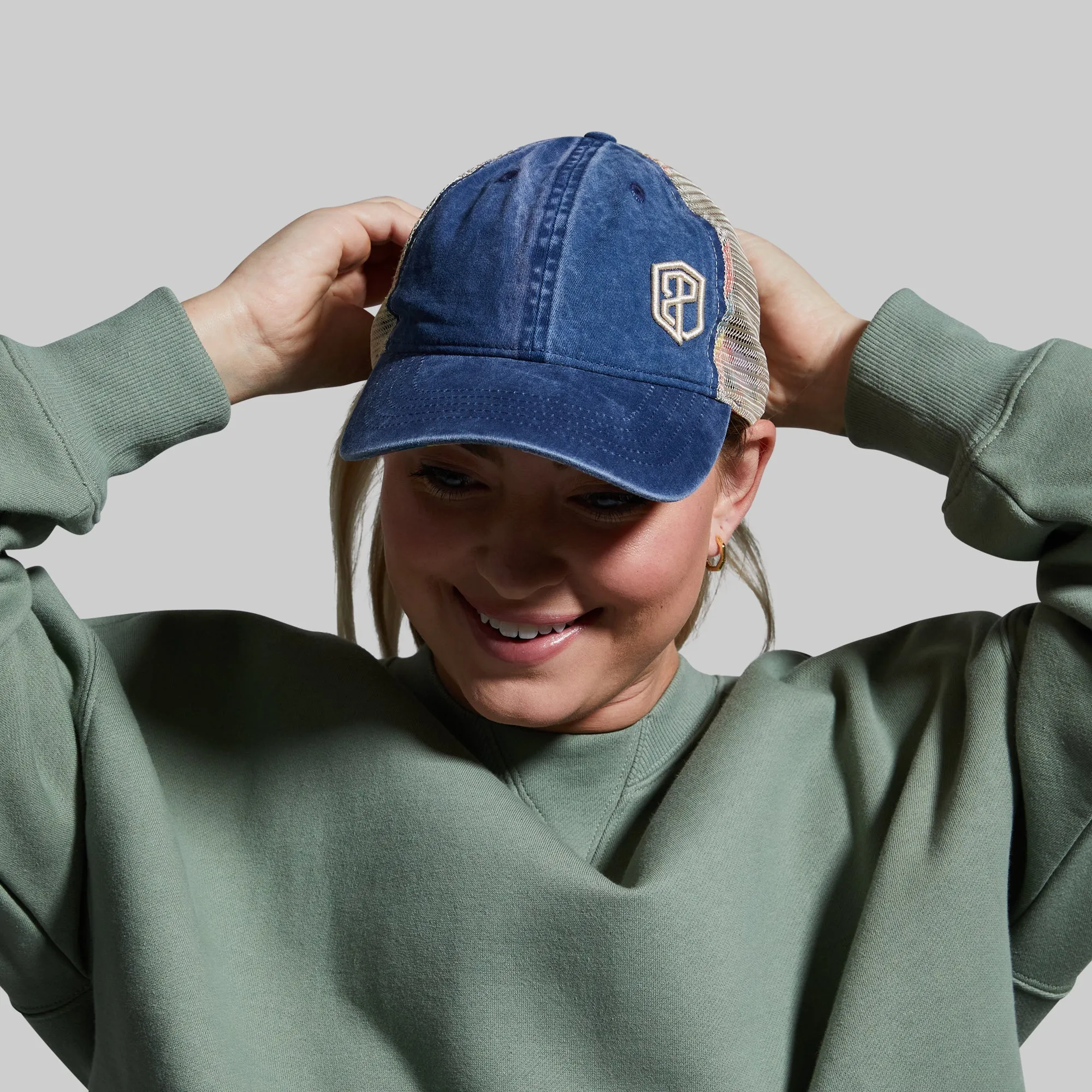 Relax Hat (Denim/Stripes)