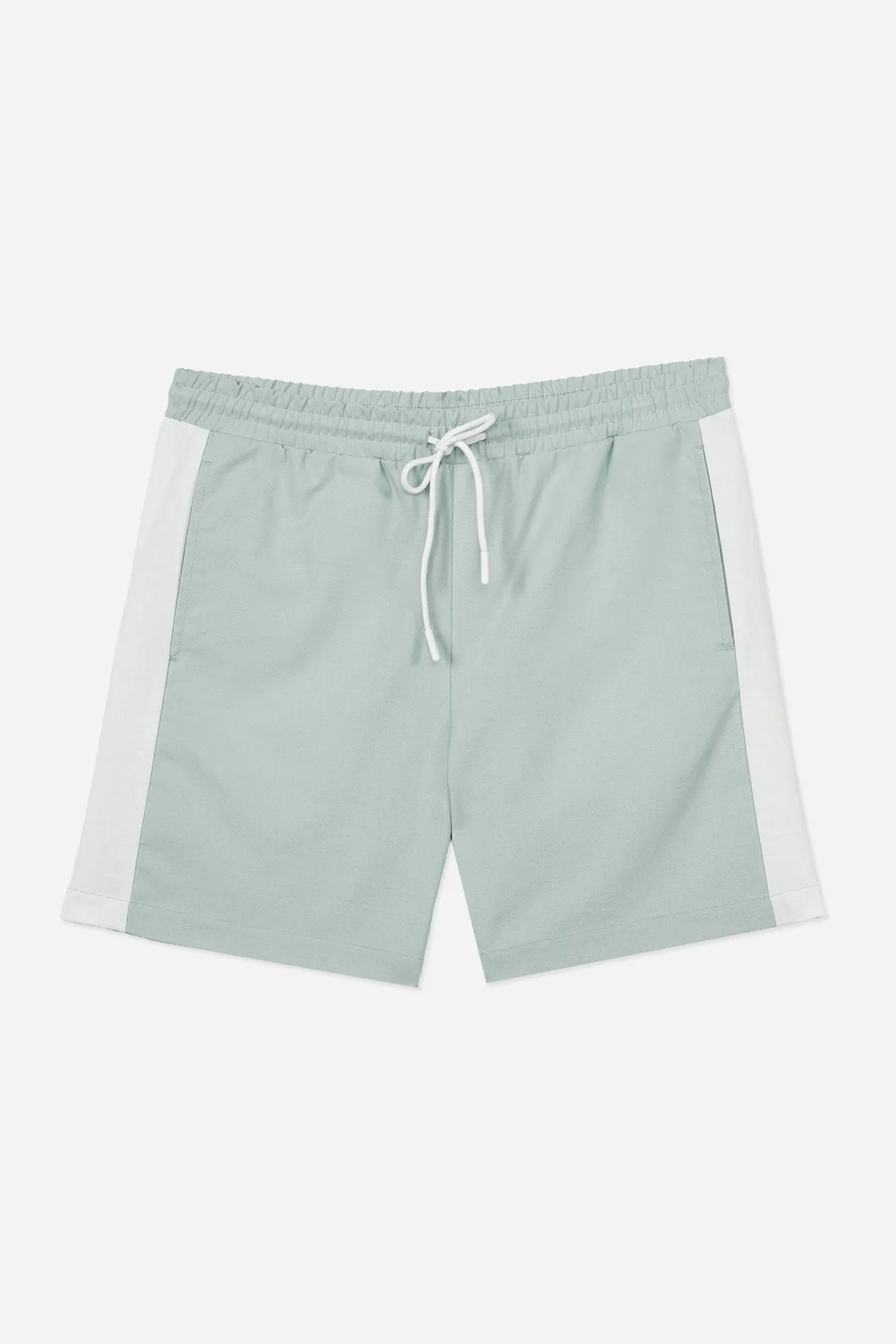 Relaxed Fit Pull-On Shorts with Blocking Detail