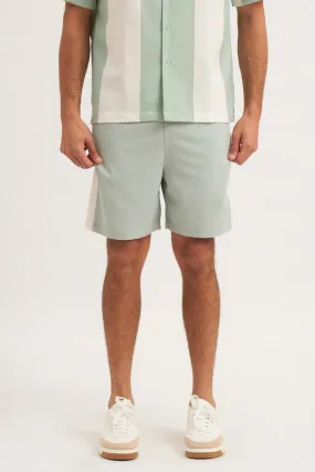 Relaxed Fit Pull-On Shorts with Blocking Detail