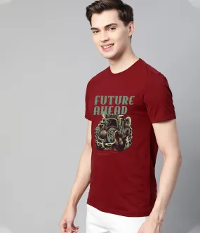 Semantic Graphic Cotton T-shirt - Future Is Ahead