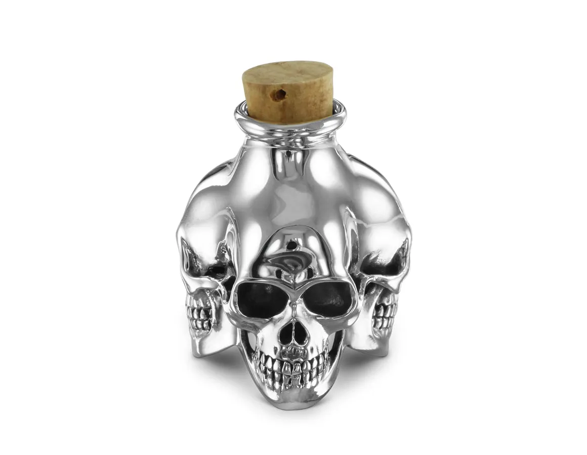 Skull Bottle - Silver